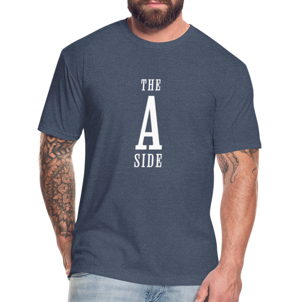 The A Side Tee Shirt Unisex - heather navy