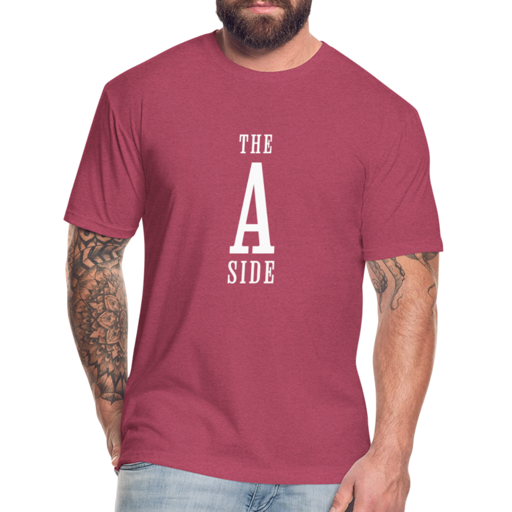 The A Side Tee Shirt Unisex - heather burgundy