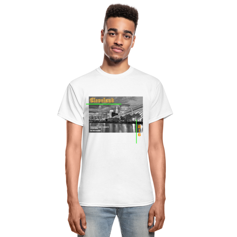 Cleveland Skyline Tee - white